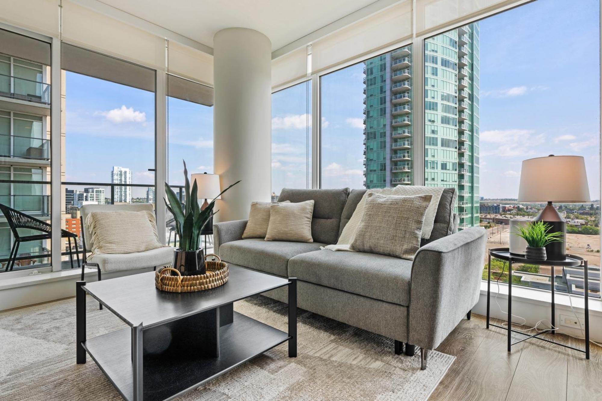 Modern Suite Calgary Downtown 5 Min Walk Stampede Εξωτερικό φωτογραφία